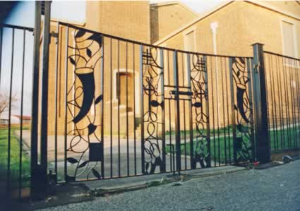 Wrought Iron Church Gates, Main Entrance.